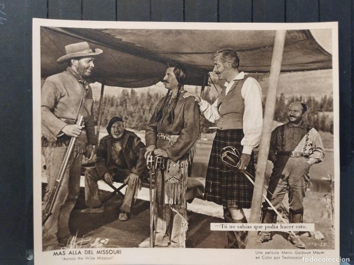 Cin&eacute;ma: FOTO-FILM. TAMA&Ntilde;O 19X24 CM. MAS ALLA DEL MISSOURI. CLARK GABLE