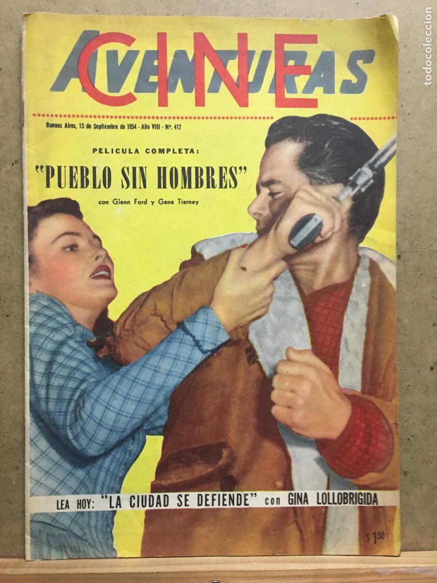 Cine: AEV69 THE SECRET OF CONVICT LAKE GENE TIERNEY GLENN FORD FOTONOVELA ARGENTINA CINE AVENTURAS