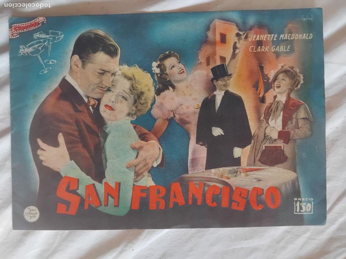 Cine: SAN FRANCISCO. CLARK GABLE - JEANETTE MACDONALD. CINEVIDA N&ordm; 24 - HISPANO AMERICANA