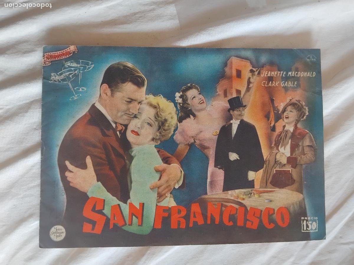 Cine: SAN FRANCISCO. CLARK GABLE - JEANETTE MACDONALD. CINEVIDA N&ordm; 24 - HISPANO AMERICANA