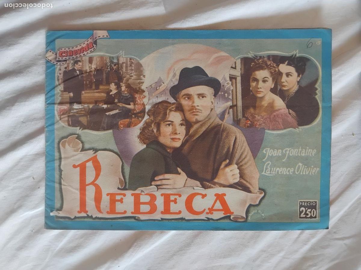 Cine: REBECA. JOAN FONTAINE - LAURENCE OLIVIER. CINEVIDA - HISPANO AMERICANA