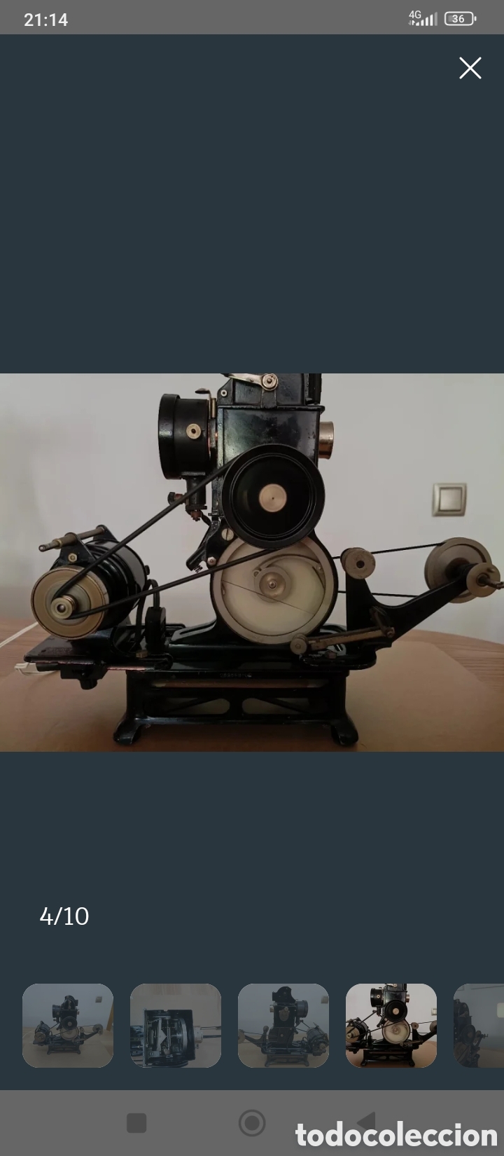 Cine: Proyector 9,5mm pathe baby perfecto