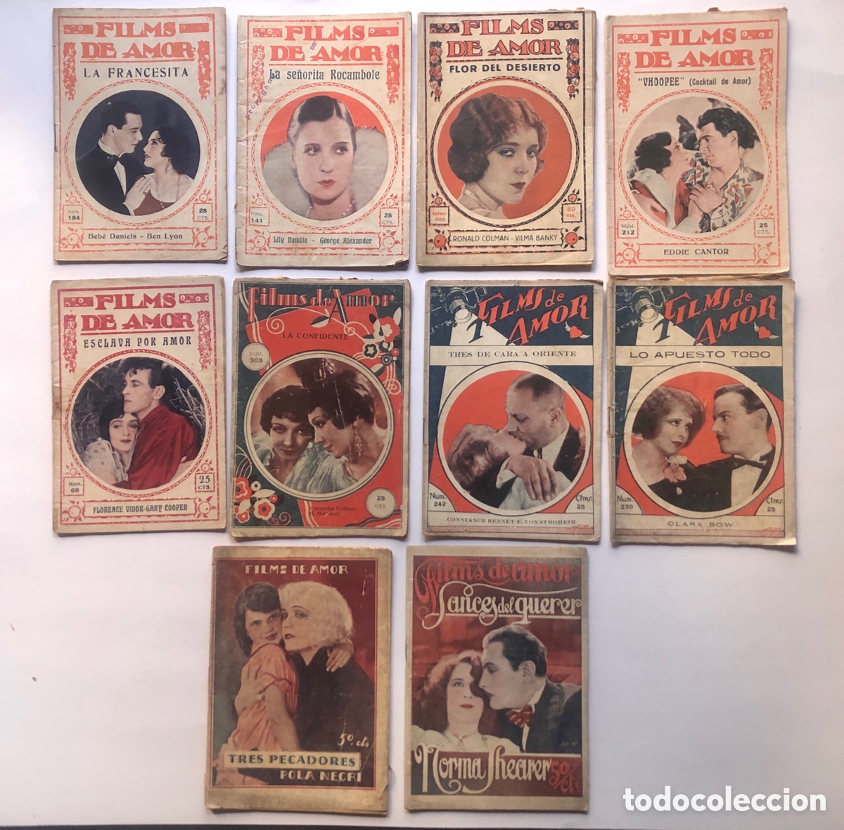 Cine: 10 ejemplares / FILMS DE AMOR / CINE