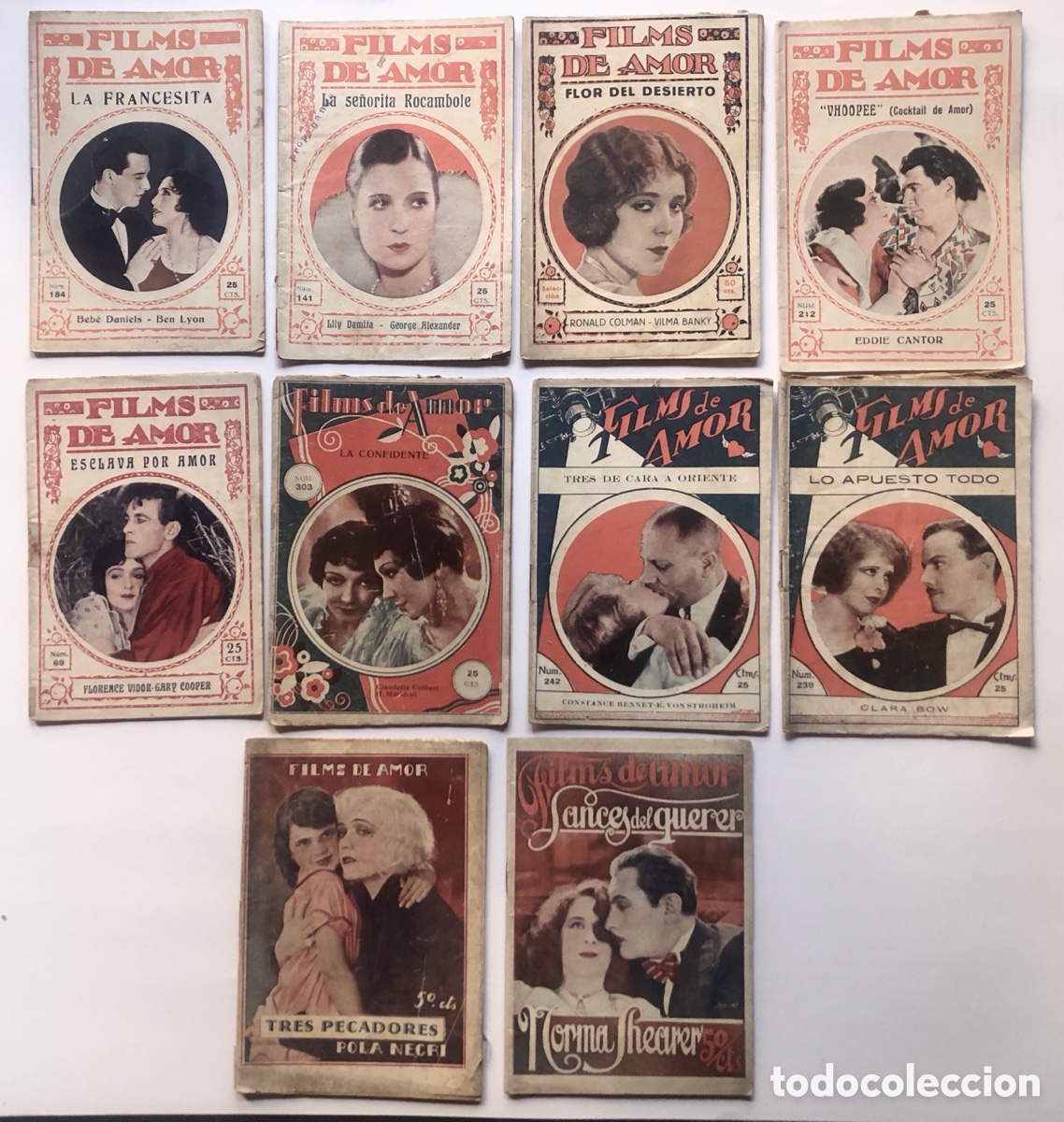 Cine: 10 ejemplares / FILMS DE AMOR / CINE