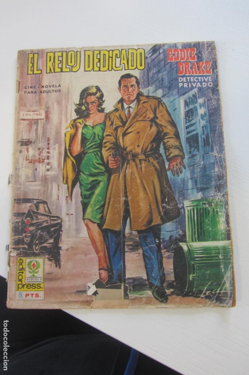 Cine: El Reloj Dedicado. Eddie Drake, detective privado. Editor Press N&ordm; 4. Cine foto novela arx40