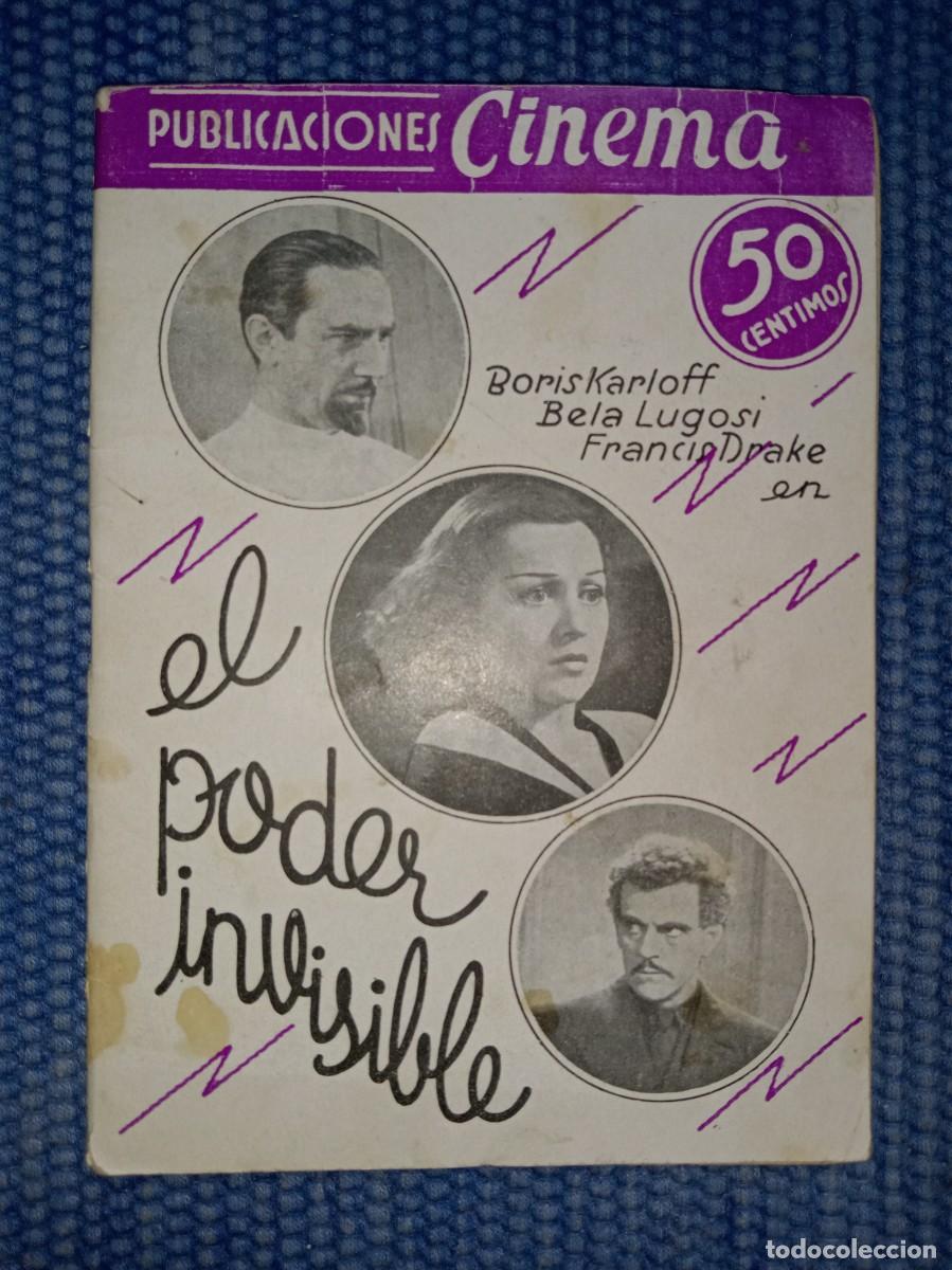 Cine: El poder invisible - Boris Karloff - Bela Lugosi - Francis Drake