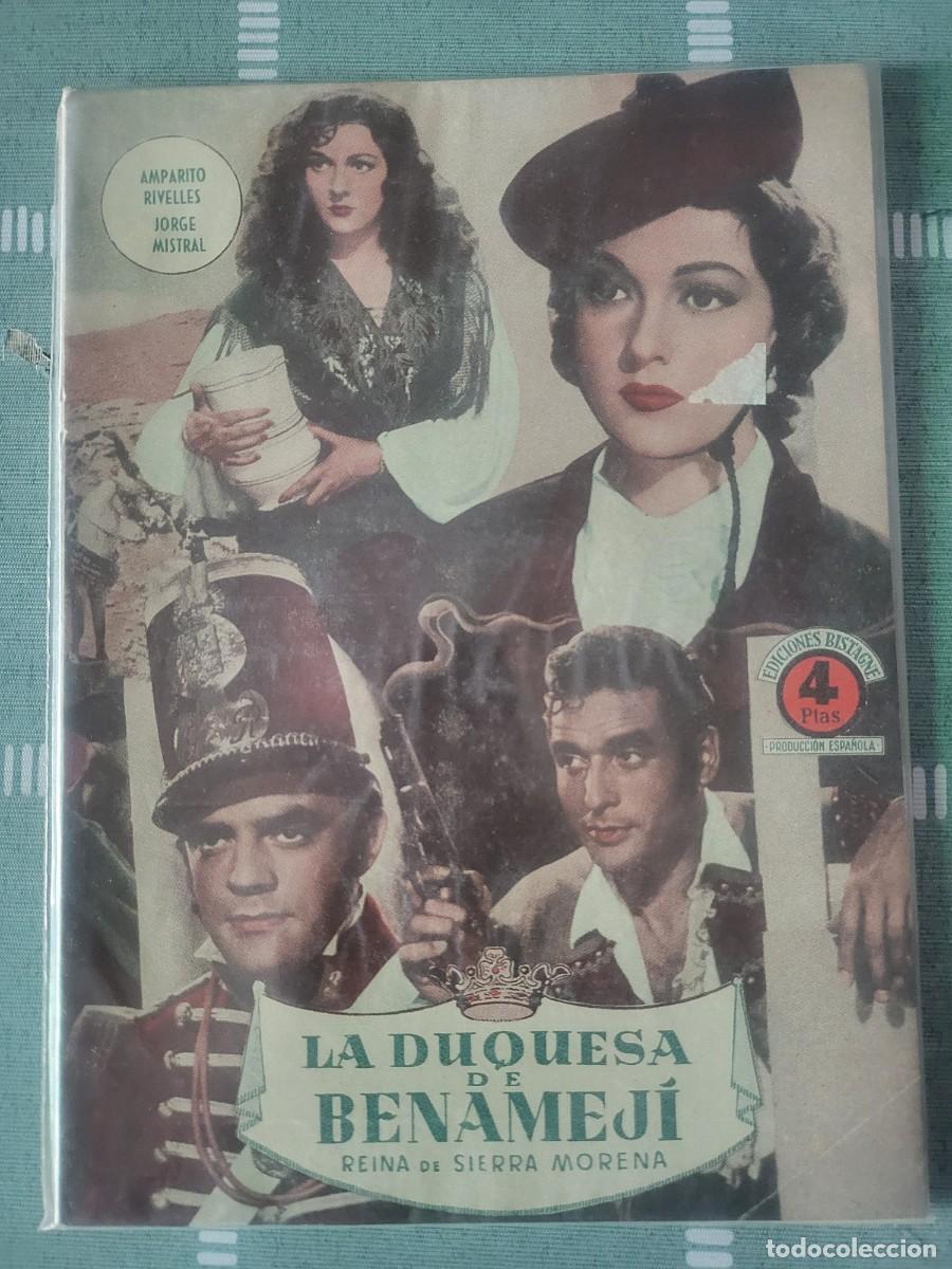 Cine: Amparito Rivelles libreto de la pel&iacute;cula La Duquesa de Benamejicon Jorge Mistral editorial Bistagne