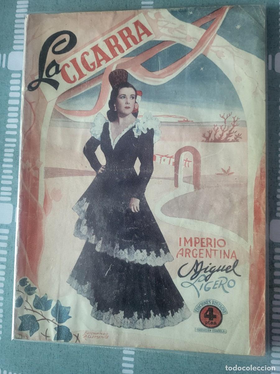 Cine: Imperio Argentina libreto de la pel&iacute;cula La cigarra Miguel Ligero editorial Bistagne...