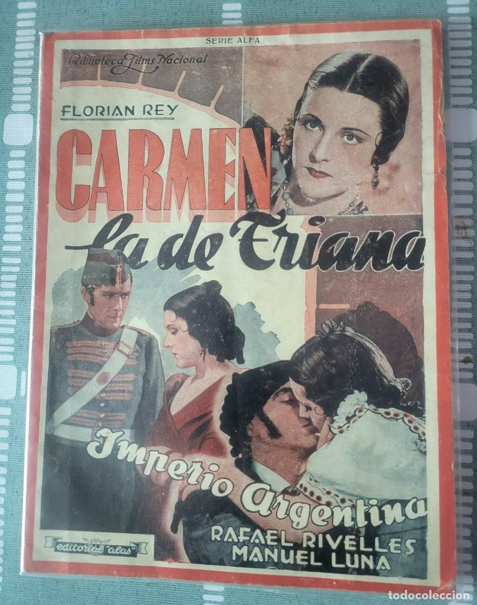 Cine: Imperio Argentina libreto de la pel&iacute;cula Carmen la de Triana editorial Alas...