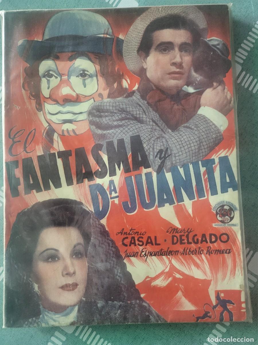 Cine: Antonio Casal libreto del film El fantasma y Do&ntilde;a Juanita con texto y fotos Editorial Bistagne
