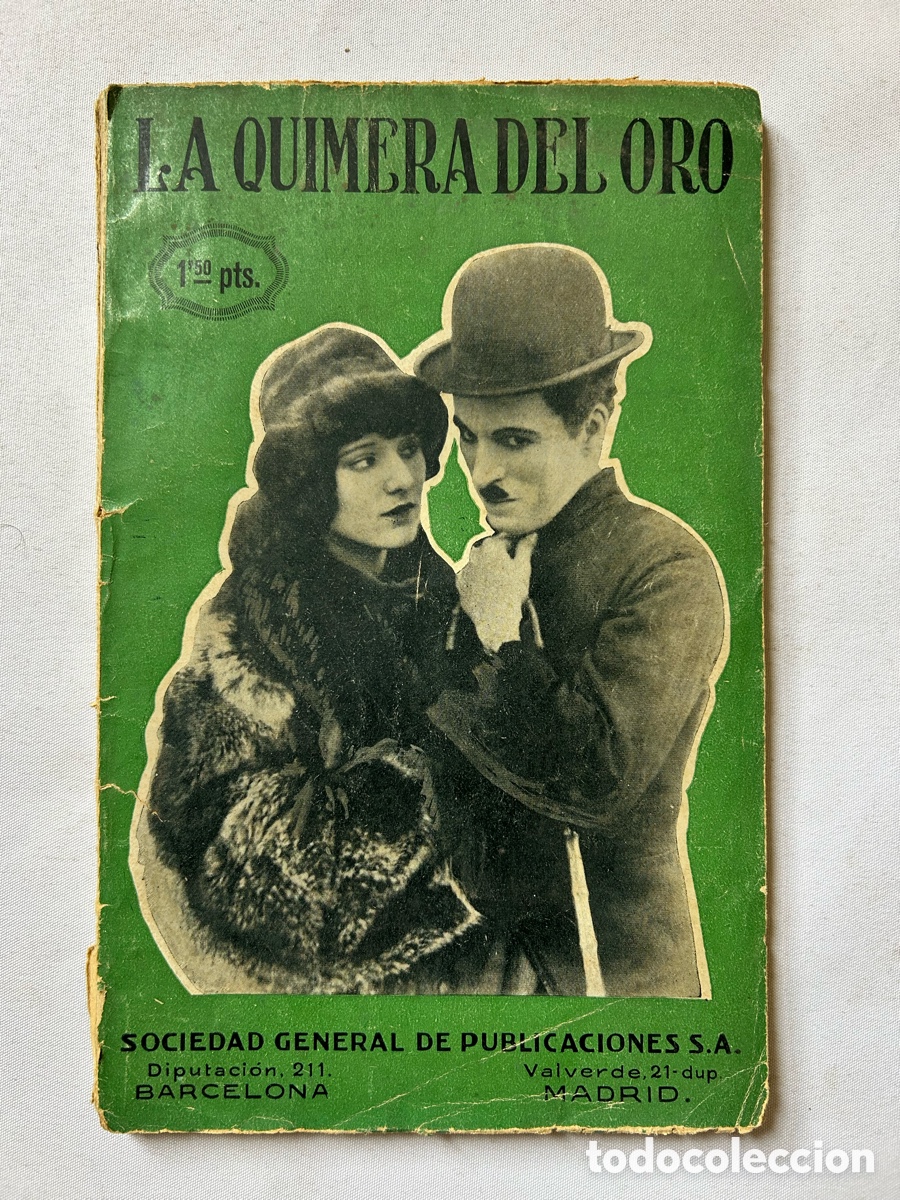 Kino: La quimera del oro Charlot a&ntilde;o 1926 CHARLES CHAPLIN