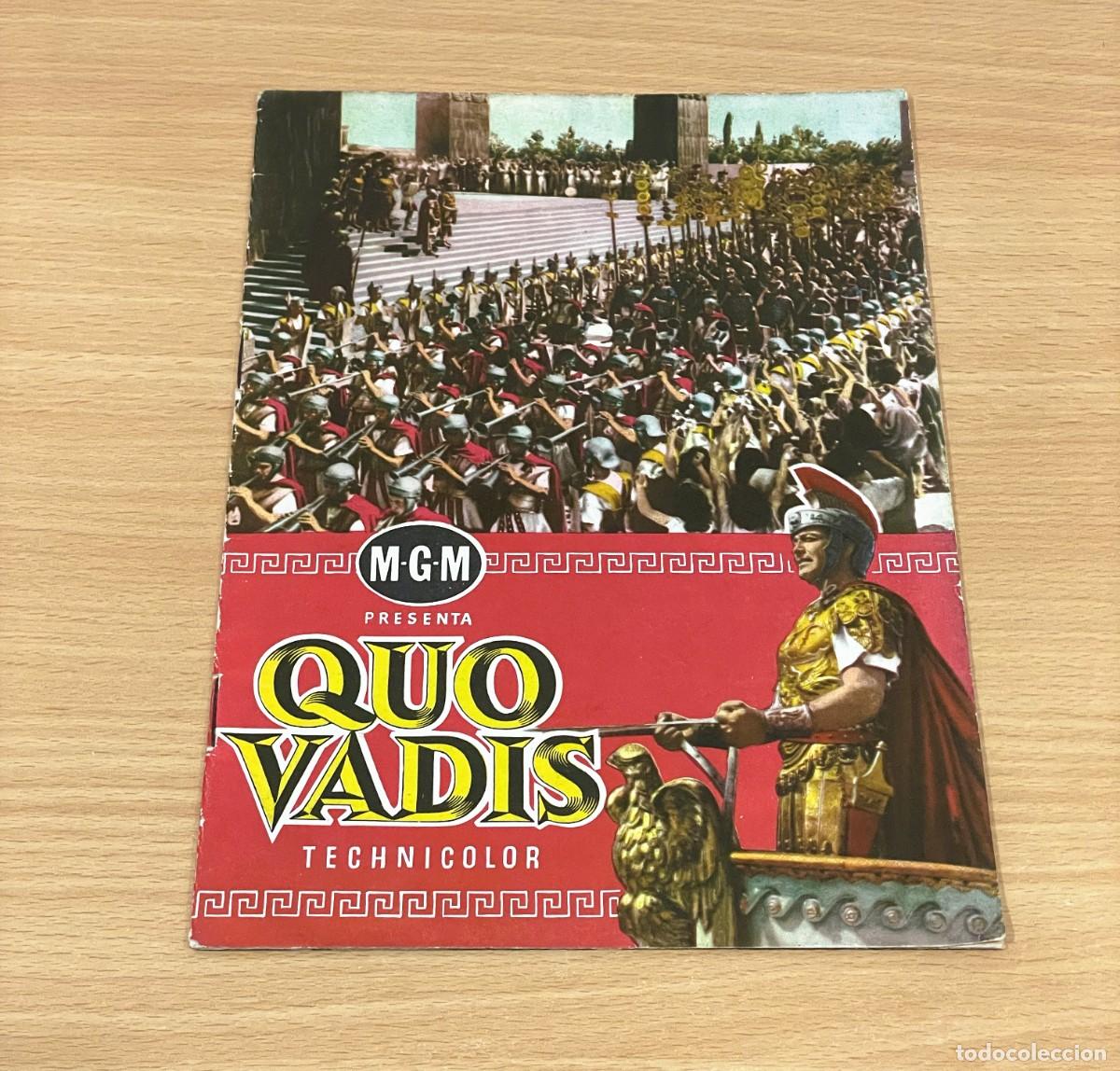 Cine: REVISTA DE CINE / GUI&Oacute;N BIOGR&Aacute;FICO DE LA PEL&Iacute;CULA QUO VADIS, POR COMERCIAL GERPLA