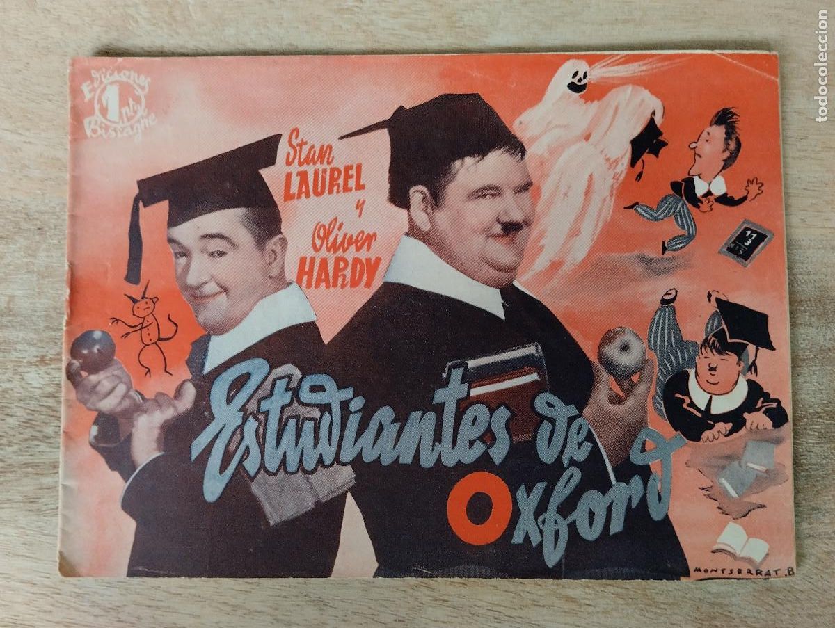 Cine: STAN LAUREL Y OLIVER HARDY. ESTUDIANTES DE OXFORD (BISTAGNE) NOVELA PELICULA CINE