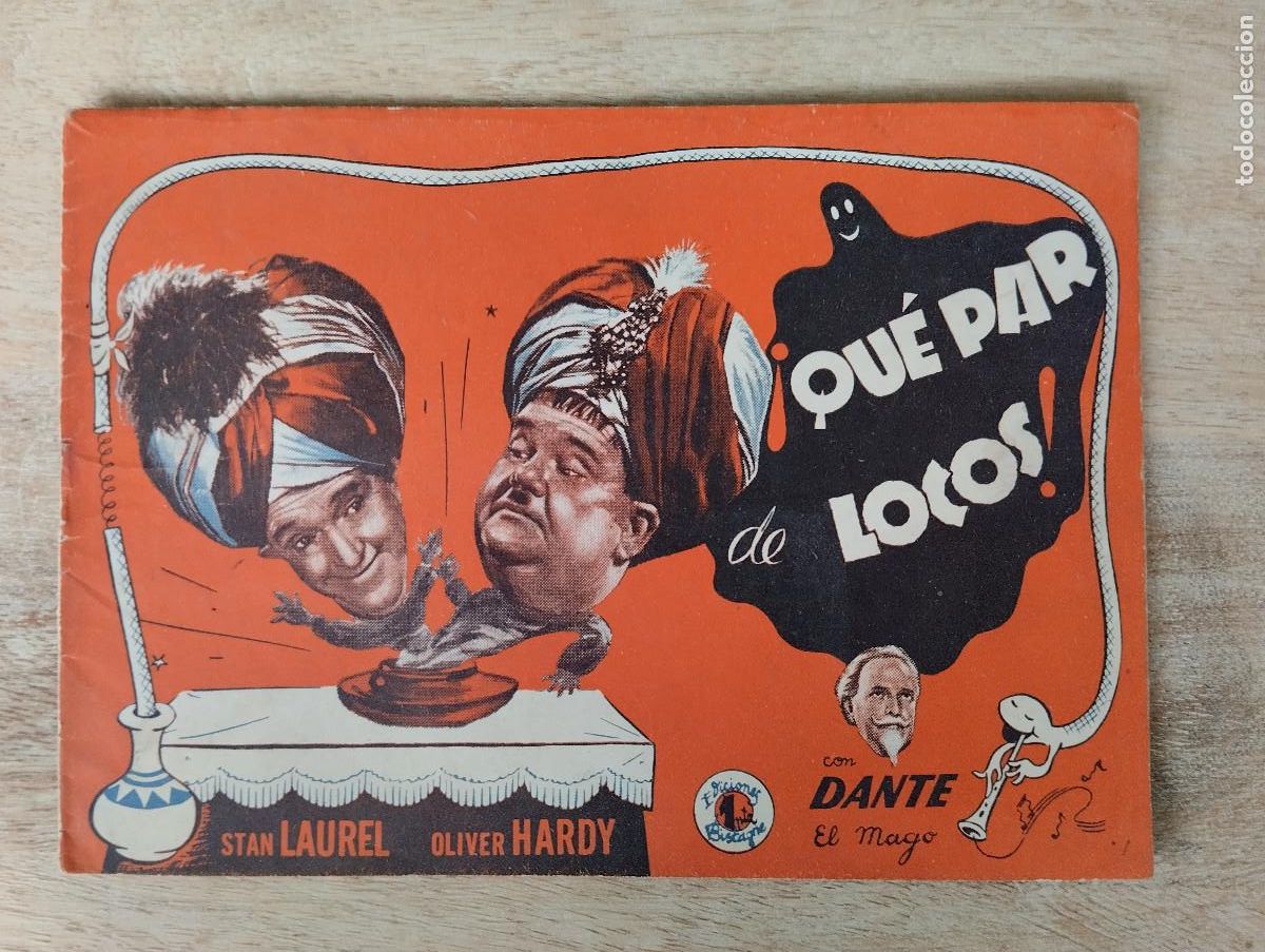 Cine: STAN LAUREL Y OLIVER HARDY. QUE PAR DE LOCOS (BISTAGNE) NOVELA PELICULA CINE