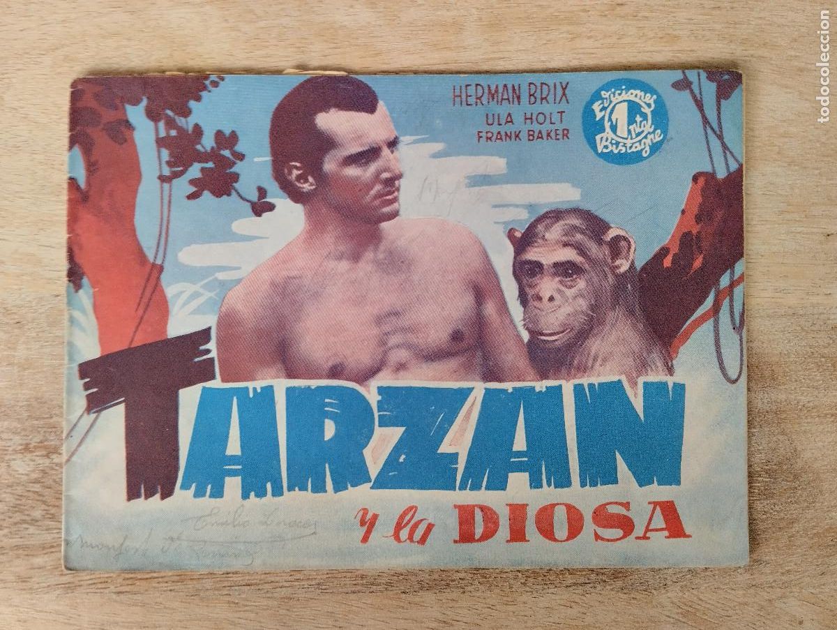 Cine: TARZAN Y LA DIOSA. HERMAN BRIX ULA HOLT FRANK BAKER (BISTAGNE) NOVELA PELICULA CINE