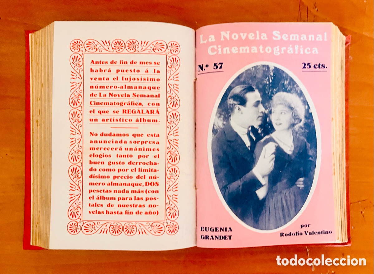 Cine: LA NOVELA SEMANAL CINEMATOGR&Aacute;FICA, 20 EJEMPLARES, (VERDAGER S.A.)