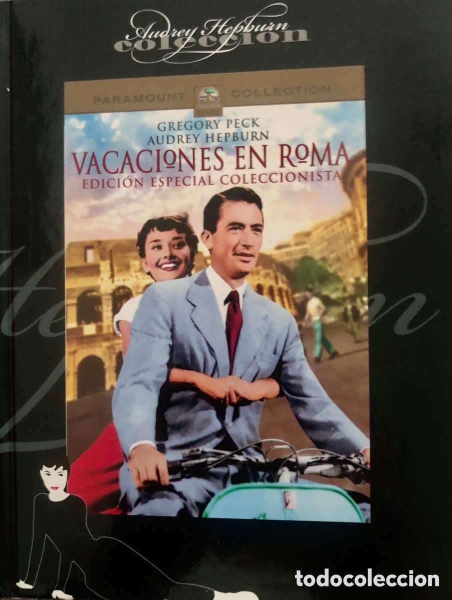 Cine: Libro DVD Vacaciones en Roma - Edici&oacute;n Especial Coleccionista Audrey Hepburn (Mediasat 2006)
