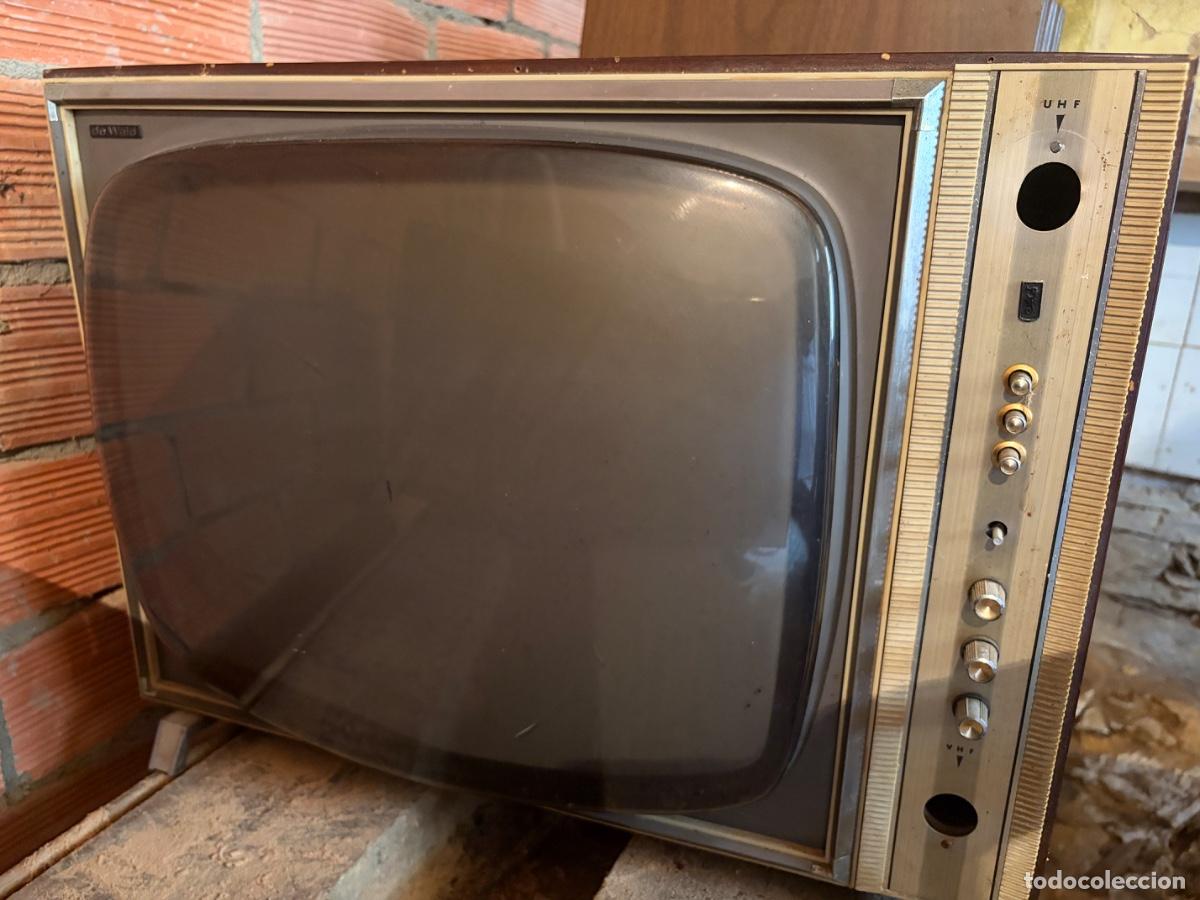 Cine: TELEVISOR DE WALD VINTAGE A&Ntilde;OS 60 &ndash; TV ANTIGUA CRT &ndash; MADERA &ndash; VHF/UHF &ndash; COLECCI&Oacute;N