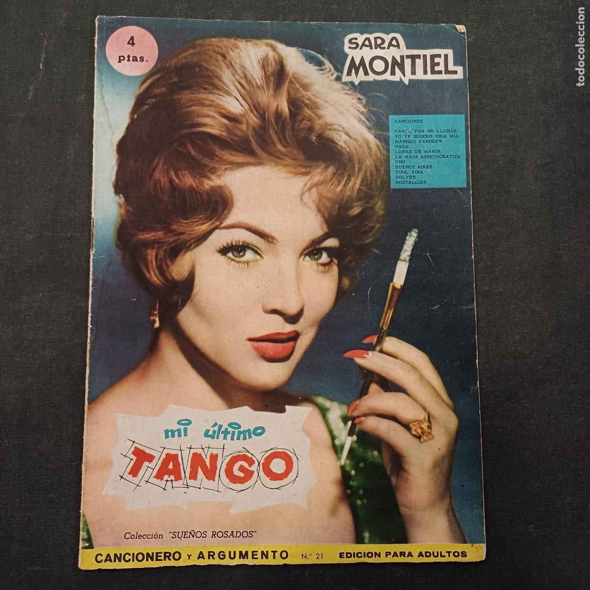 Cine: SARA MONTIEL/MI ULTIMO TANGO/COLECCION SUE&Ntilde;OS ROSADOS N&ordm;21.