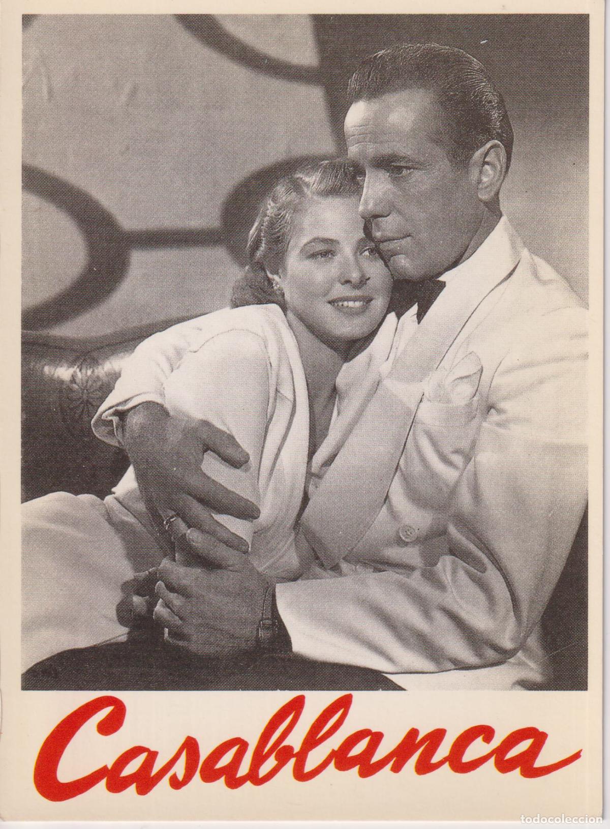 Cine: POSTAL DE LA PELICULA CASABLANCA &ndash; YO AMO EL CINE