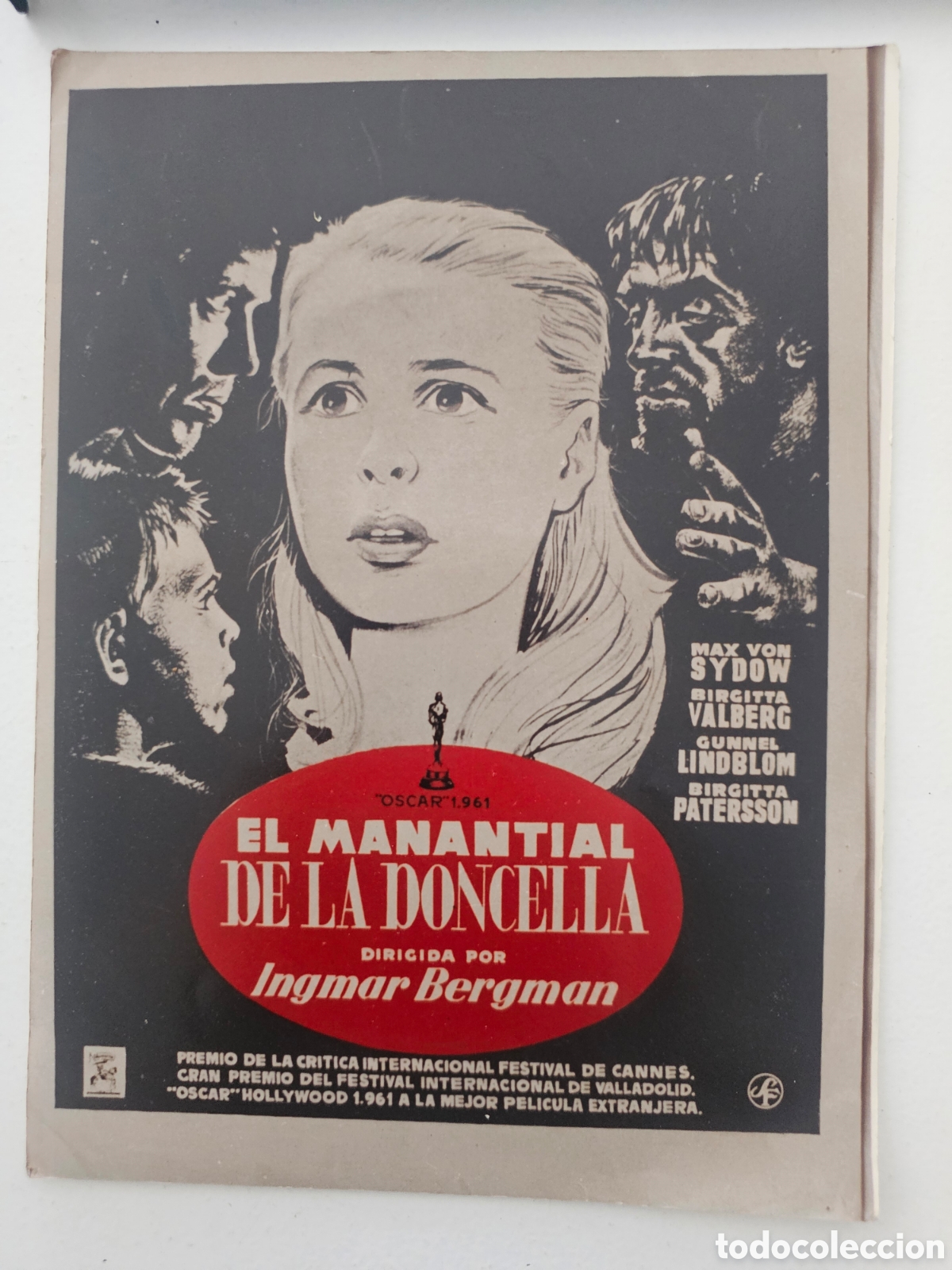 Cine: Foto Publicitaria Cine Clasico &rdquo;El Manantial de la Doncella&rdquo; (Ingmar Bergman) - Max von Sydow