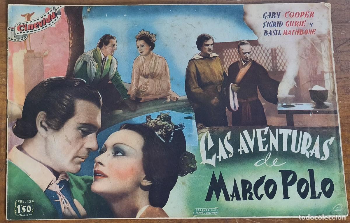 Cine: CINEVIDA -- LAS AVENTURAS DE MARCO POLO -- GARY COOPER ...