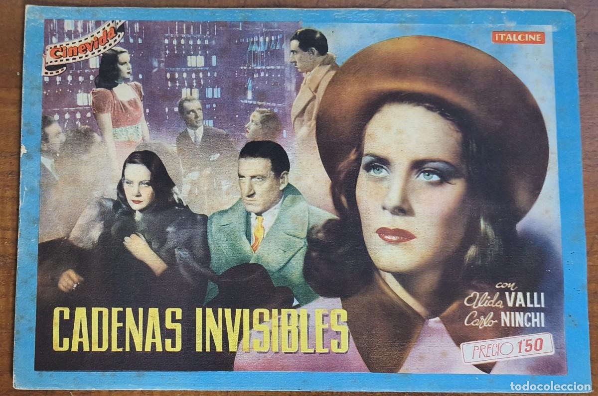Cine: CINEVIDA -- CADENAS INVISIBLES -- ALIDA VALLI -- CARLO NINCHI