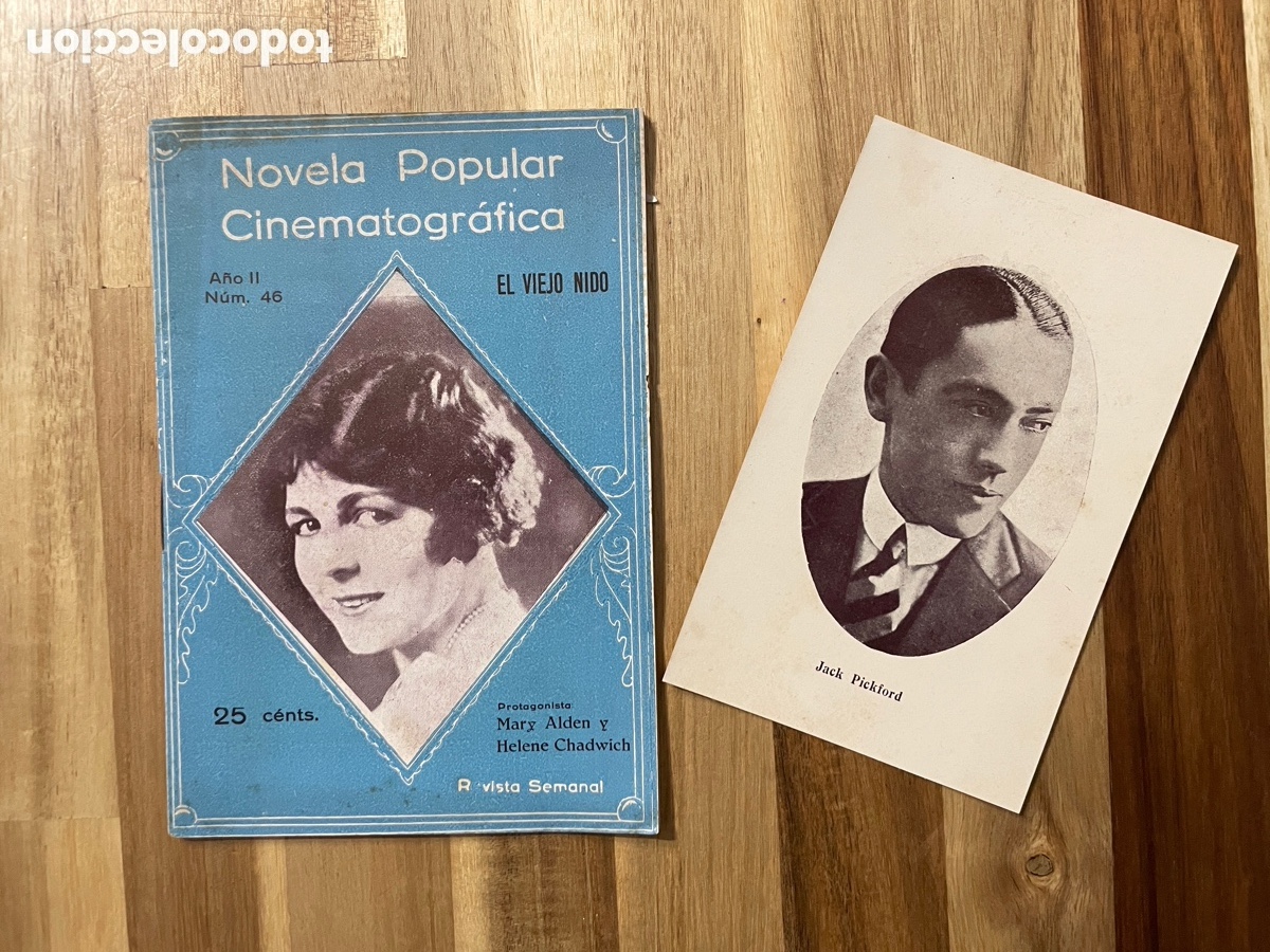 Kino: Novela popular cinematogr&aacute;fica. N. 46. El viejo nido. Postal Jack Pickford.