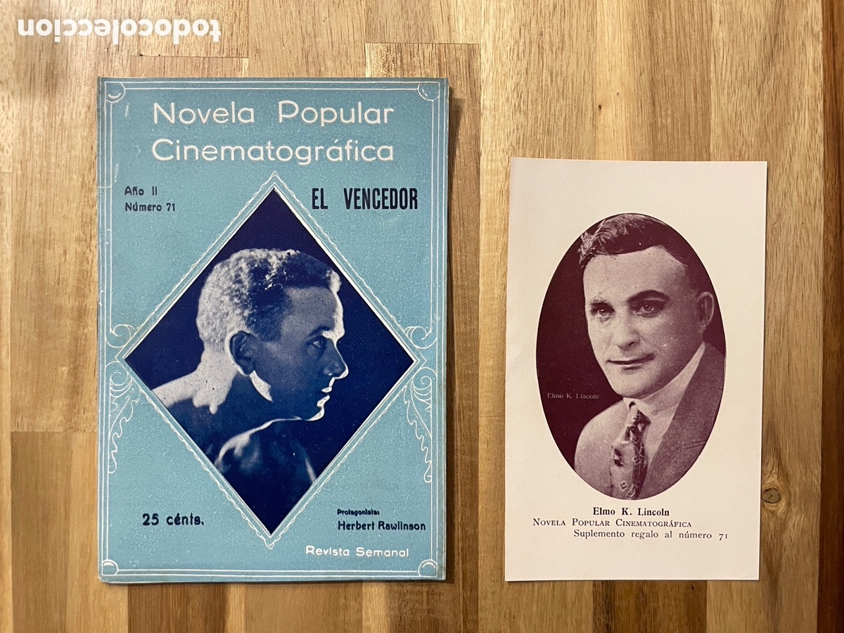 Cine: Novela popular cinematogr&aacute;fica. El vencedor. N. 71. Hostal Elmo K. Linco.