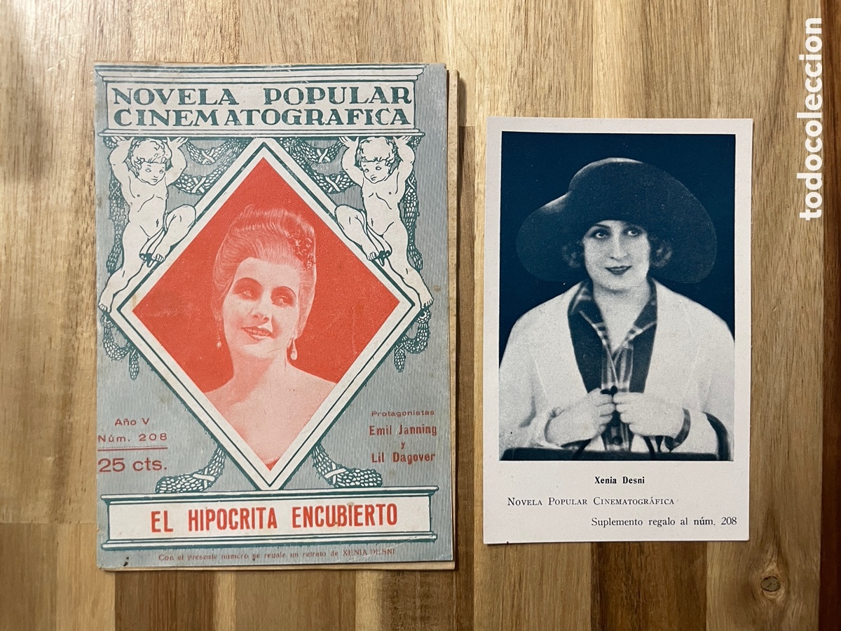 Cinema: Novela popular cinematogr&aacute;fica. El hip&oacute;crita encubierto. N. 208.