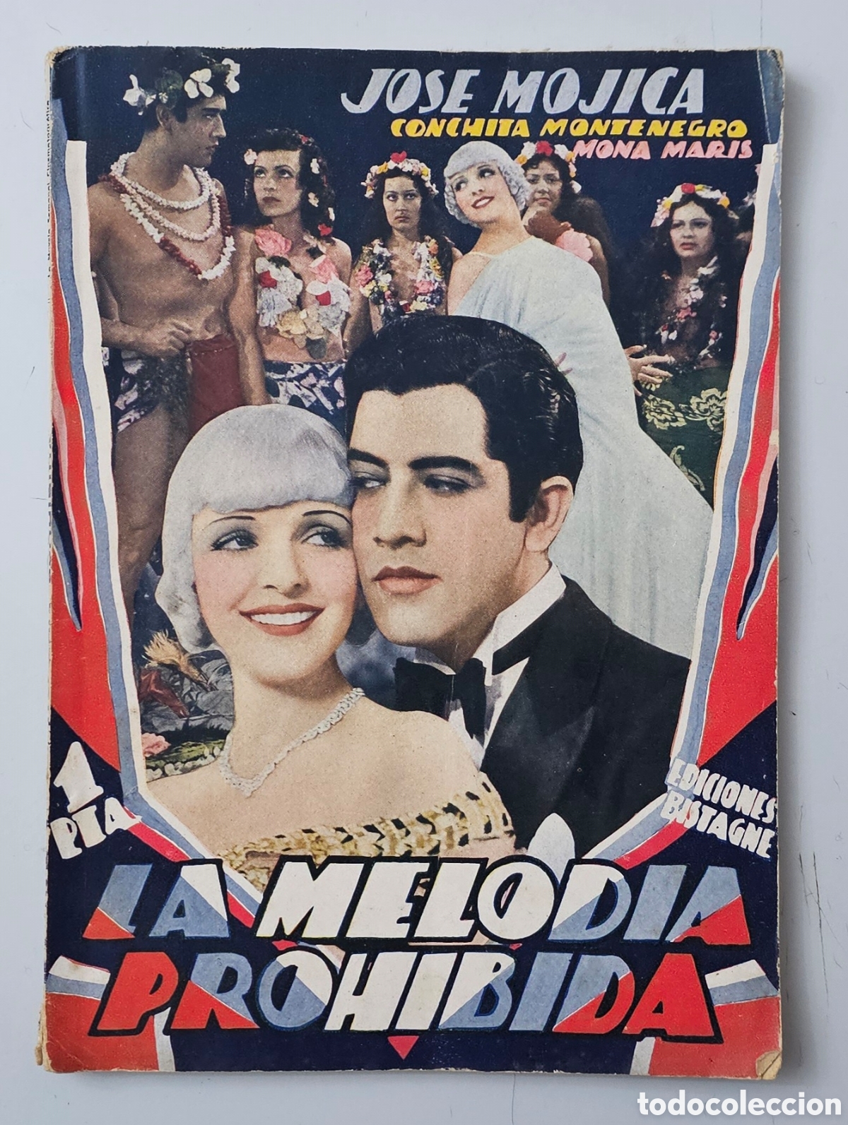Cinema: LIBRO CINE NOVELA LA MELODIA PROHIBIDA de Jos&eacute; Mujica (Espa&ntilde;a - Bistagne - 1934) Fox Film RAREZA