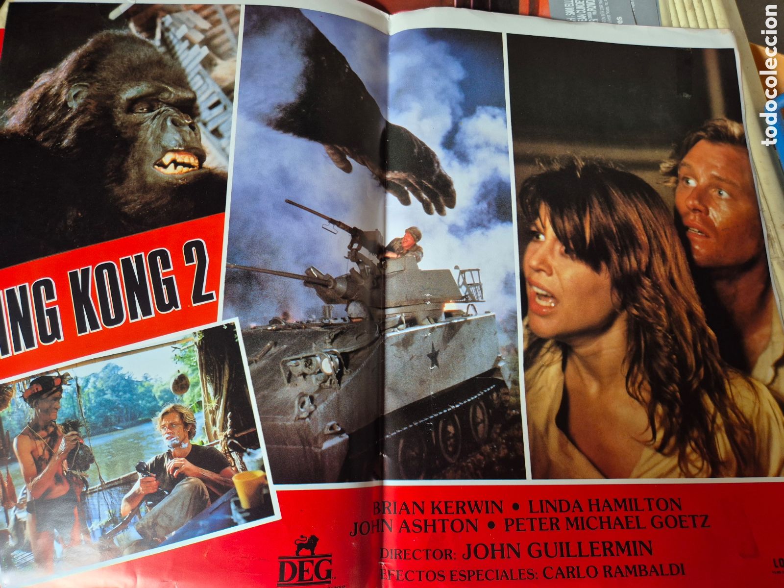 Cinema: 3 LOBBY CARDS KING KONG 2