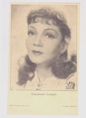 Kino: Foto Postal Claudette Colbert