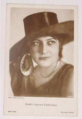 Kino: Foto Postal Grafin Agnes Esterhazy