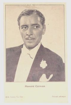 Kino: Foto Postal Ronald Colman