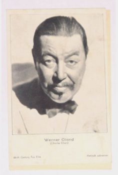 Cin&eacute;ma: Foto Postal Warner Oland