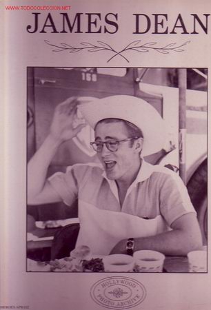 Cine: JAMES DEAN  2 FOTOGRAFIA 24X30 EN BLANCO Y NEGRO