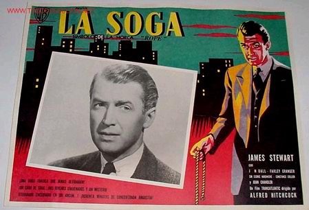 Cine: LOBBY CARD ORIGINAL - LA SOGA - ALFRED HITCHCOCK