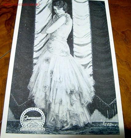 Kino: ANTIGUA  FOTO DE PUBLICIDAD DE UNA PELICULA DE LA PARAMOUNT DE LOS A&Ntilde;OS 20 Y 30 - CASA DIEGO FABRICA
