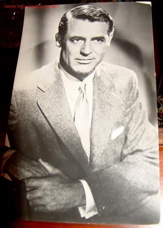 Cin&eacute;ma: ANTIGUA FOTO POSTAL DE CARY GRANT EN HOGAR, DULCE HOGAR