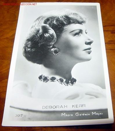 Kino: ANTIGUA FOTO POSTAL DE DEBORAH KERR ACTRIZ DE CINE, METRO GOLDWIN MAYER 1953
