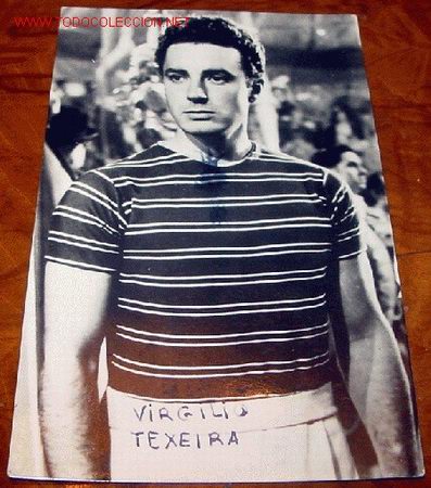 Kino: ANTIGUA FOTO POSTAL DE EL ACTOR DE CINE VIRGILIO TEXEIRA, A&Ntilde;OS 50