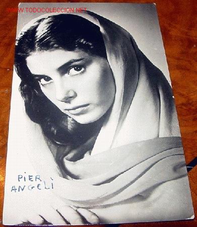 Cin&eacute;ma: ANTIGUA FOTO  POSTAL DE LA ACTRUIZ DE CINE PIER ANGELI, A&Ntilde;OS 50