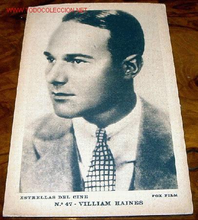Kino: ANTIGUA POSTAL DE WILLIAM HAINES, ACTOR DEL CINE MUDO - PARAMOUNT FILM - EDITORIAL GRAFICA - BARCELO