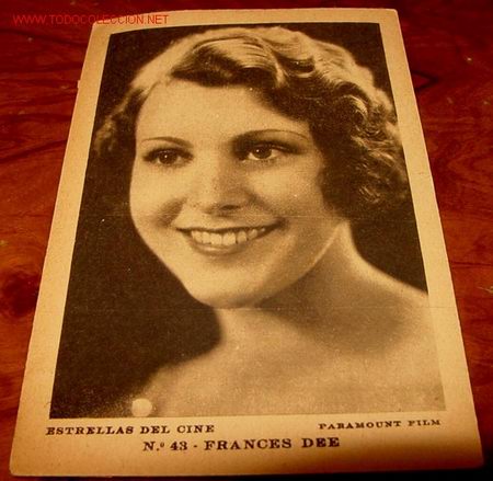 Kino: ANTIGUA POSTAL DE FRANCES DEE, ACTRIZ DEL CINE MUDO - PARAMOUNT FILM - EDITORIAL GRAFICA - BARCELONA