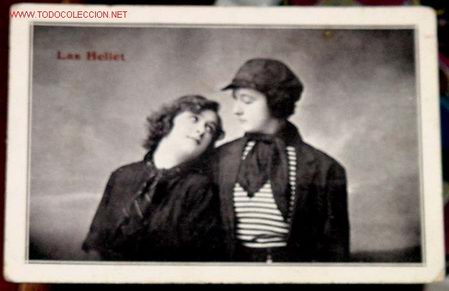 Cin&eacute;ma: ANTIGUA POSTAL DE LAS ARTISTAS DE TEATRO - LAS HELIET -  UNION POSTAL UNIVERSELLE
