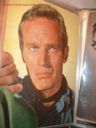 Cine: Antigua postal original actor CHARLTON HESTON.