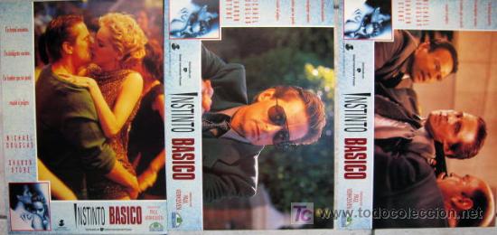 Cine: FOTOCROMOS ORIGINALES DE LA PELICULA INSTINTO BASICO CON Michael Douglas, Sharon Stone