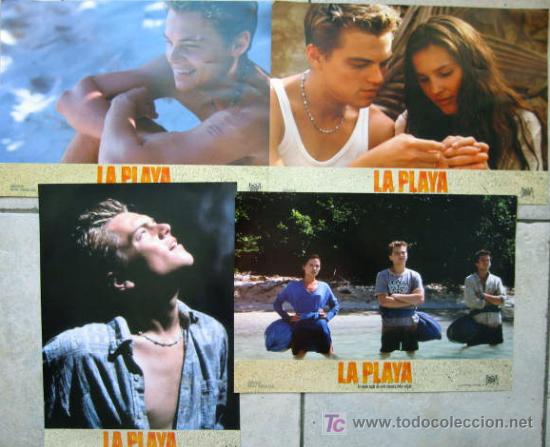 Cin&eacute;ma: FOTOCROMOS ORIGINALES DE LA PLAYA CON Leonardo DiCaprio, Richard. Tilda Swinton,