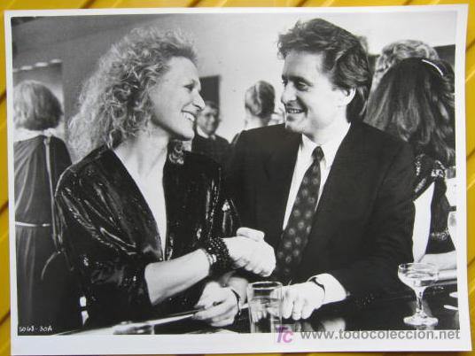 Cine: FOTOGRAFIA ORIGINAL DE LA PELICULA ATRACCION FATAL CON Michael Douglas Glenn Close  Anne Archer